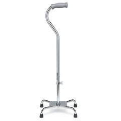Lumex Silver Collection Quad Cane-low Prof-alum Sm Base(ea)