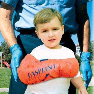 Fasplint General Purpose Splint Vacuum Splint Vinyl Orange 14 X 19 1/2 Inch