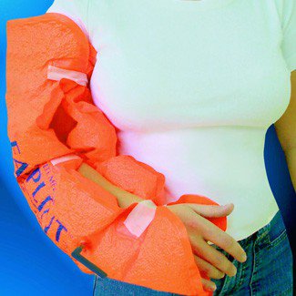Fasplint General Purpose Splint Vacuum Splint Vinyl Orange 20 X 24 1/2 Inch