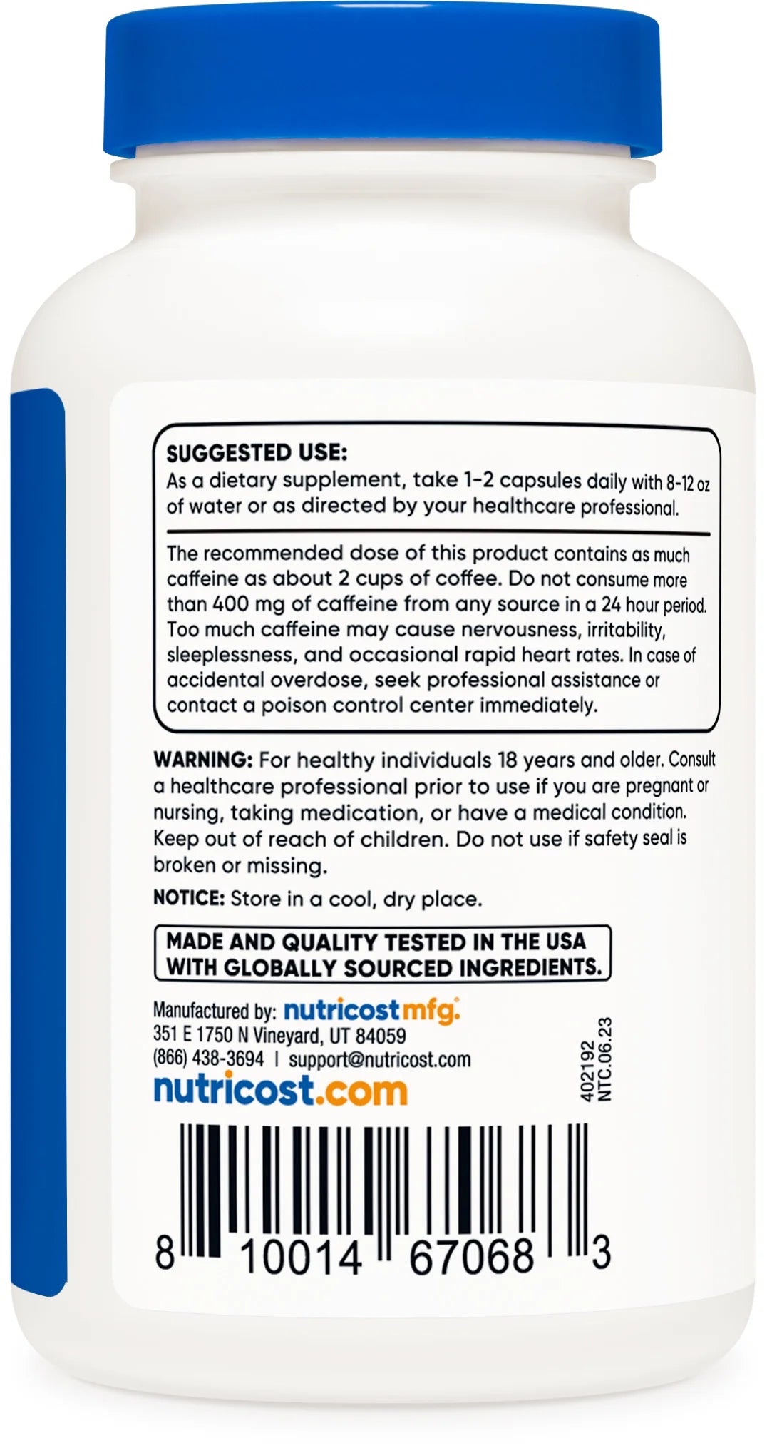 Guarana 1000Mg, 150 Vegetarian Capsules - Vegan Natural Herbal Brazilian Caffeine Supplement