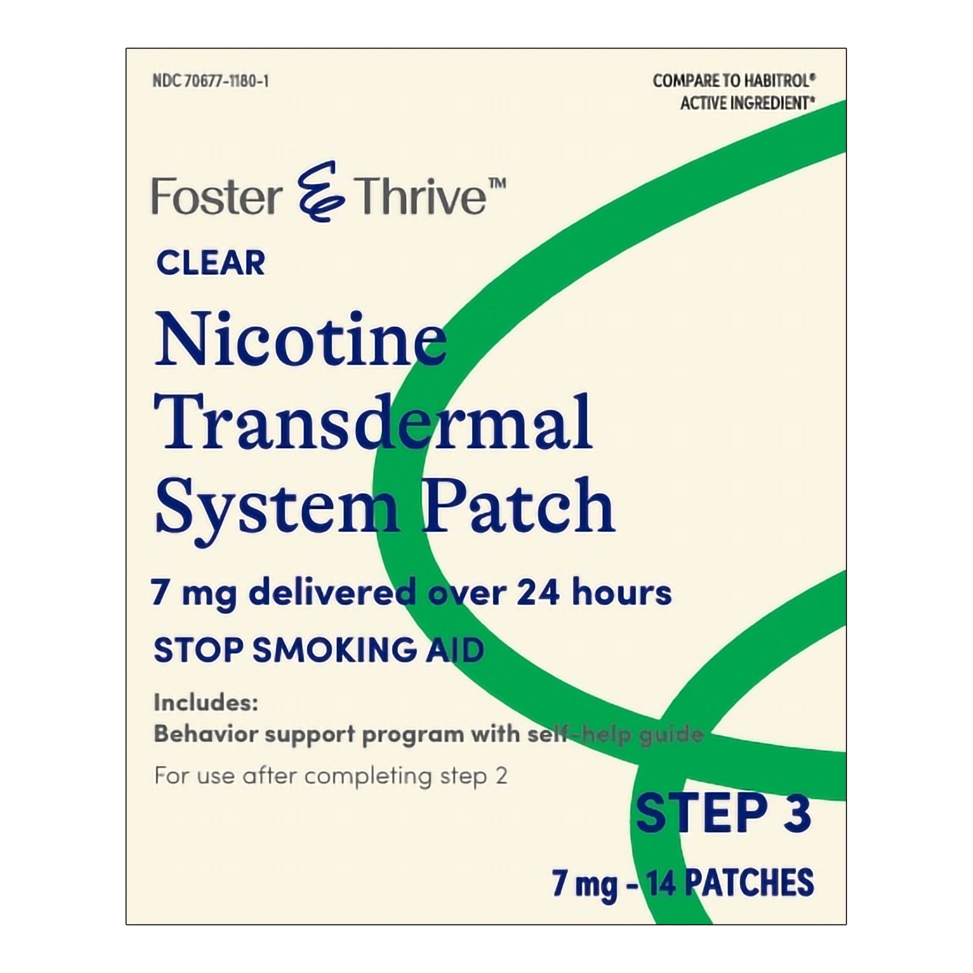 Stop Smoking Aid Foster & Thrive 7 mg Strength Transdermal Patch