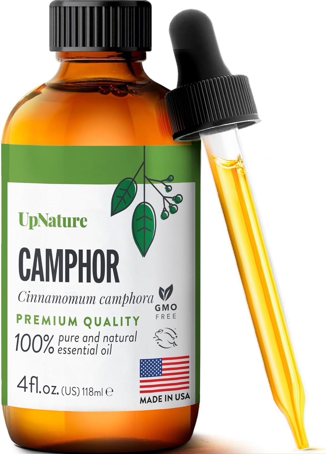 Camphor Essential Oil 4Oz - Pure Camphor Oil for Aromatherapy Diffusers