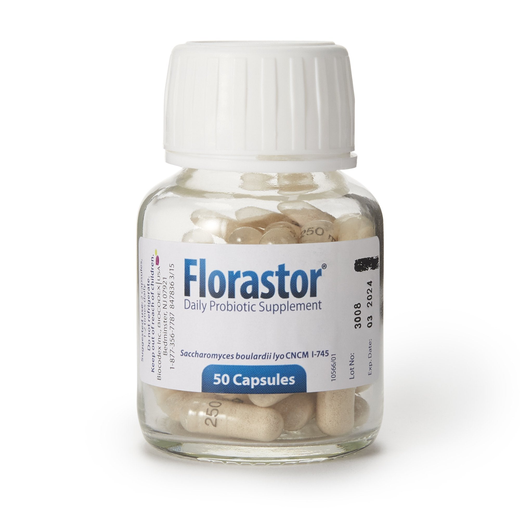 Probiotic Dietary Supplement Florastor 50 per Bottle Capsule