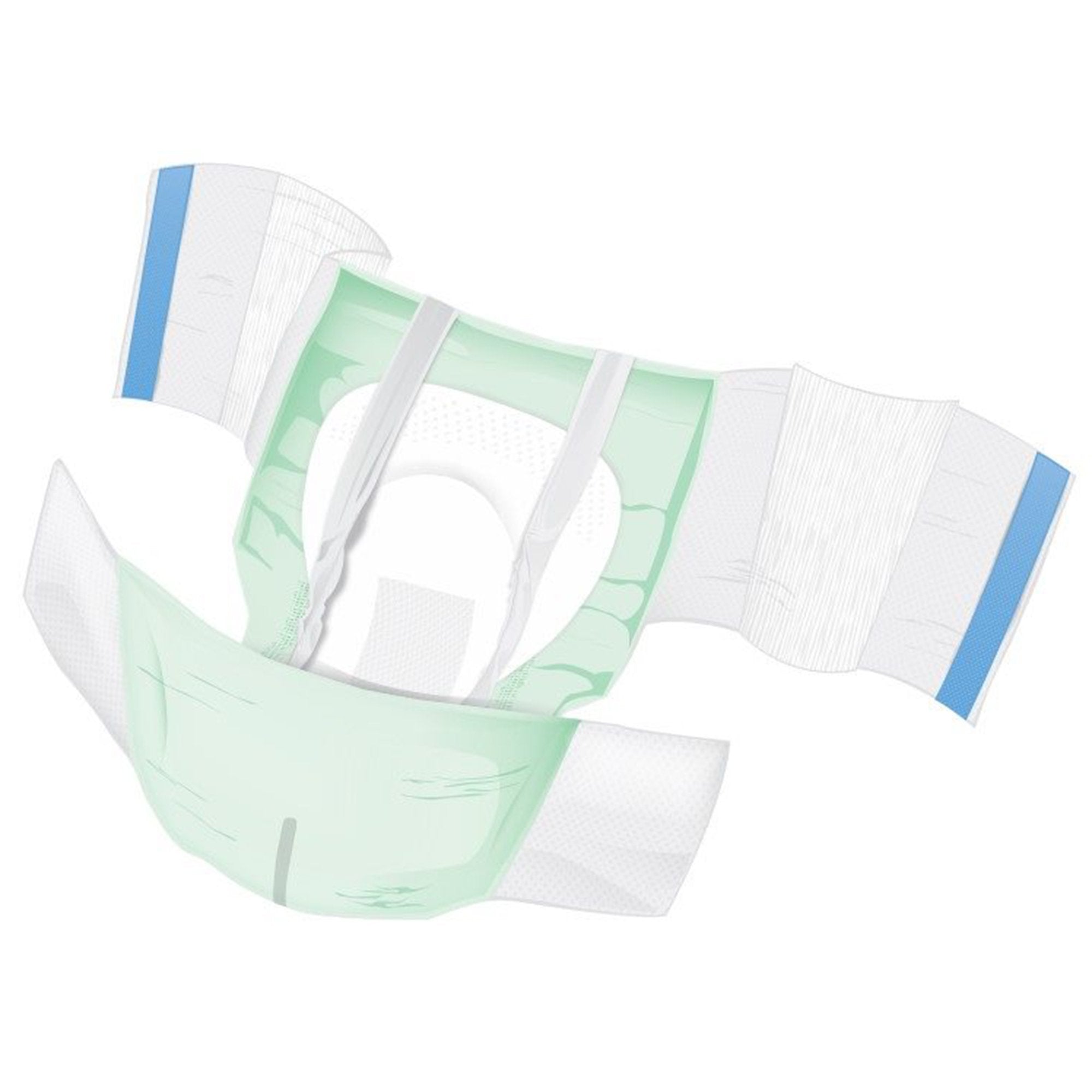 Unisex Adult Incontinence Brief Wings Plus Size 3 Disposable Heavy Absorbency, Packaging Type- Case