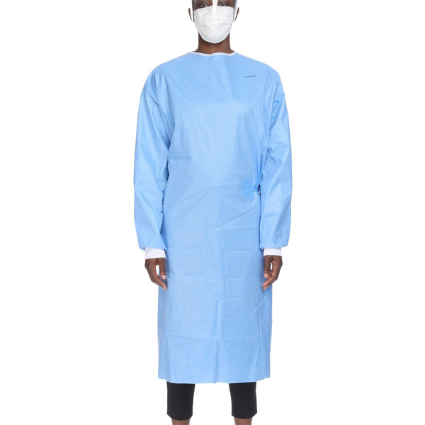 Non-Reinforced Surgical Gown with Towel McKesson 3X-Large Blue Sterile AAMI Level 3 Disposable, Packaging Type- Case Default Title