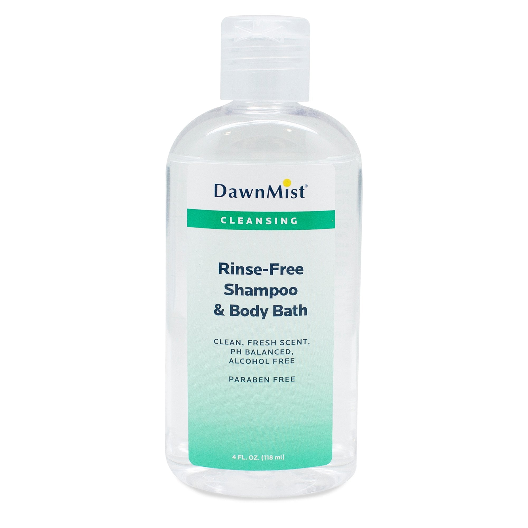 Rinse-Free Shampoo and Body Wash DawnMist 4 oz. Flip Top Bottle Scented