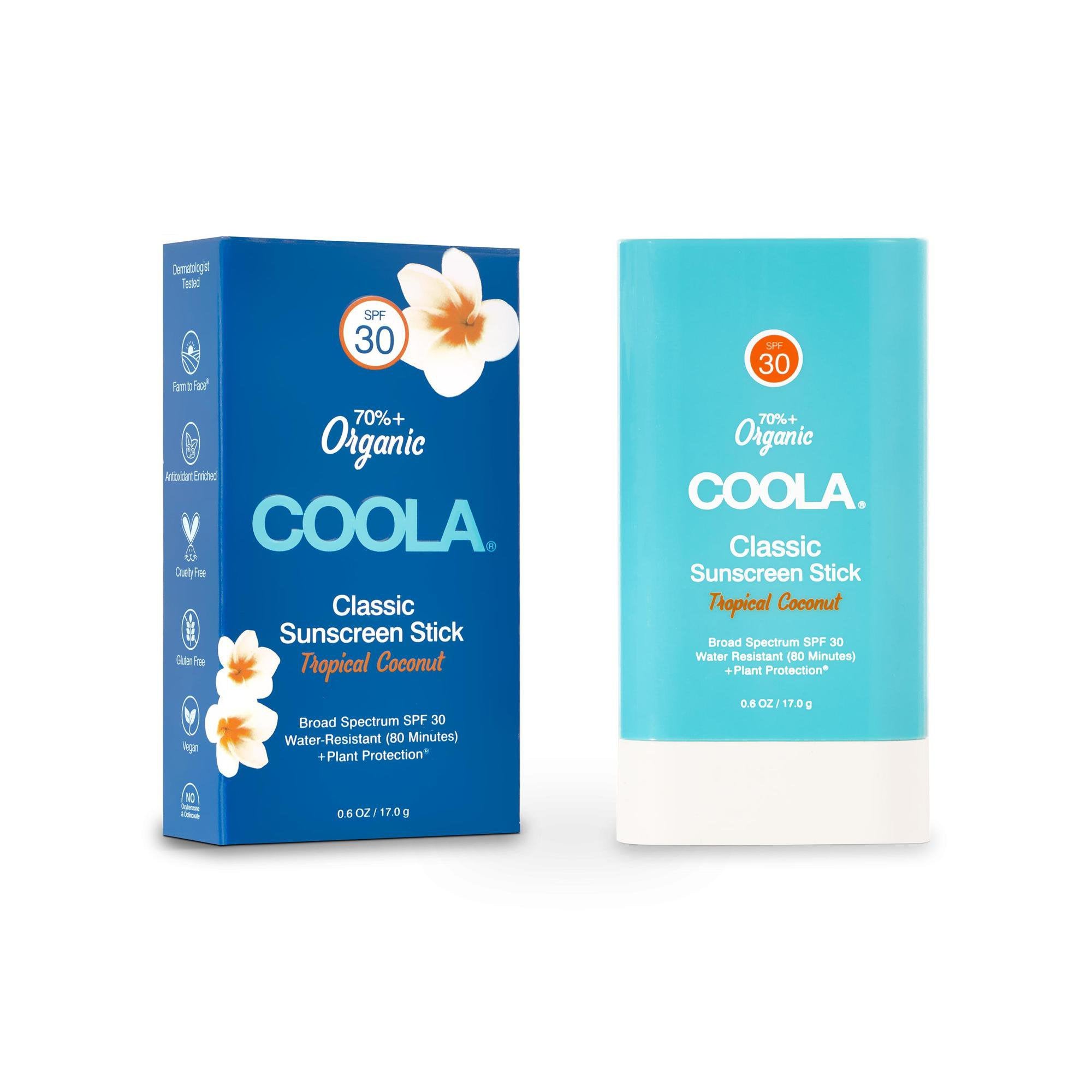 Sunscreen COOLA® Classic SPF 30 Stick 0.6 oz. Tube