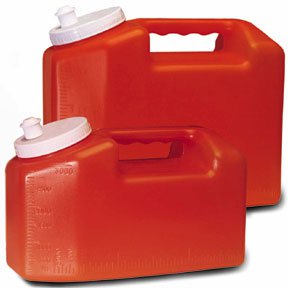 24 Hour Urine Specimen Collection Container Urisafe 4 1/2 X 6 1/3 X 9 5/8 Inch 3,000 mL (101 oz.) Screw Cap Unprinted NonSterile