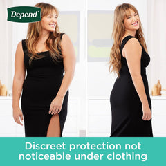 female adult absorbent underwear depend fresh protection waistband style x large disposable heavy absorbency packaging type case