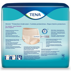 female adult absorbent underwear tena proskin protective pull on with tear away seams small medium disposable moderate absorbency packaging type case