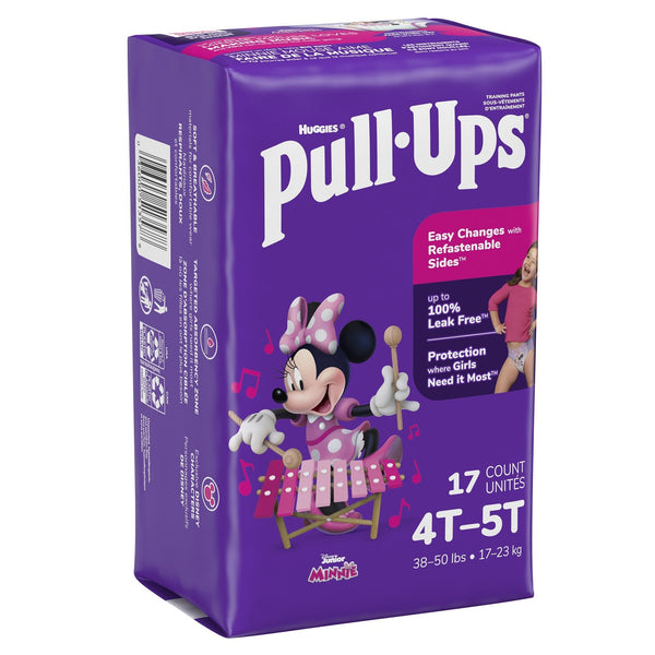 Female Toddler Training Pants Pull Ups Size 4T to 5T Disposable Moderate Absorbency