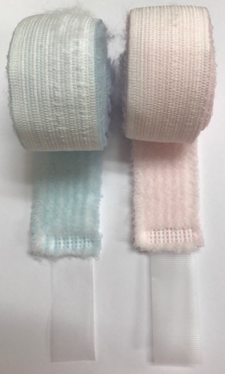 Fetal Abdominal Binder Life Trace Tab Belt 1 1/2 X 36 Inch Hook and Loop Blue / Pink