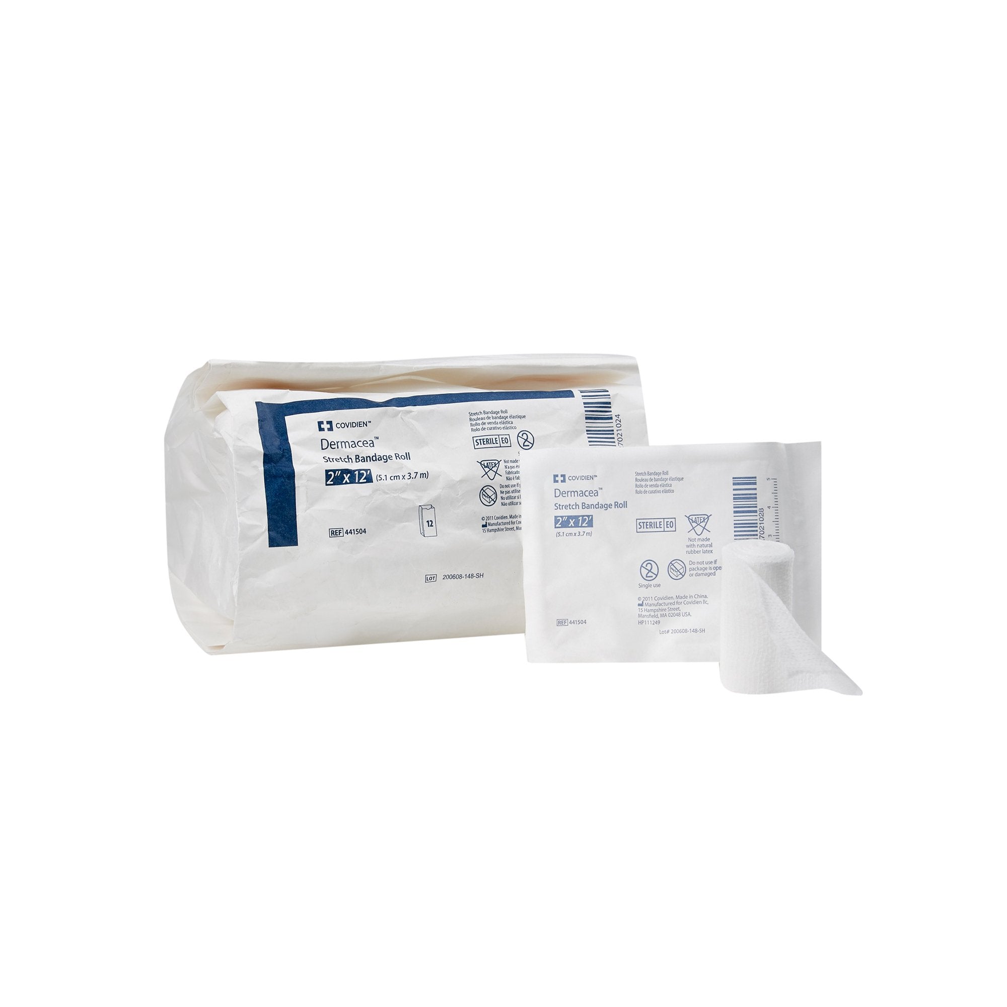 Conforming Bandage Dermacea 2 Inch X 4 Yard 1-Ply Sterile 1 per Pack