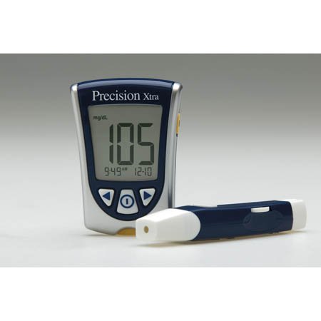 Blood Glucose and Ketone Meter Precision Xtra® 5 Second Glucose, 10 Second Ketones Results Stores up to 450 Results No Coding Required