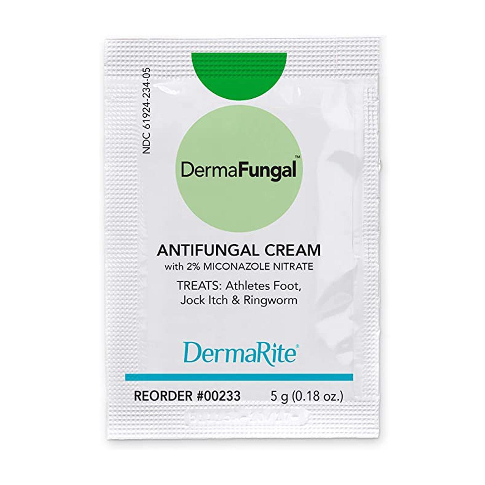 Antifungal DermaFungal® 2% Strength Cream 5 Gram Individual Packet