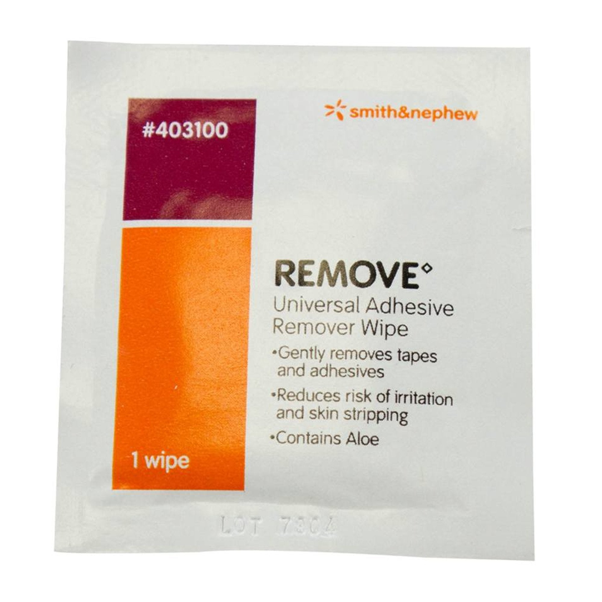 Adhesive Remover Remove™ Wipe 1 per Pack,  Packaging Type- Each