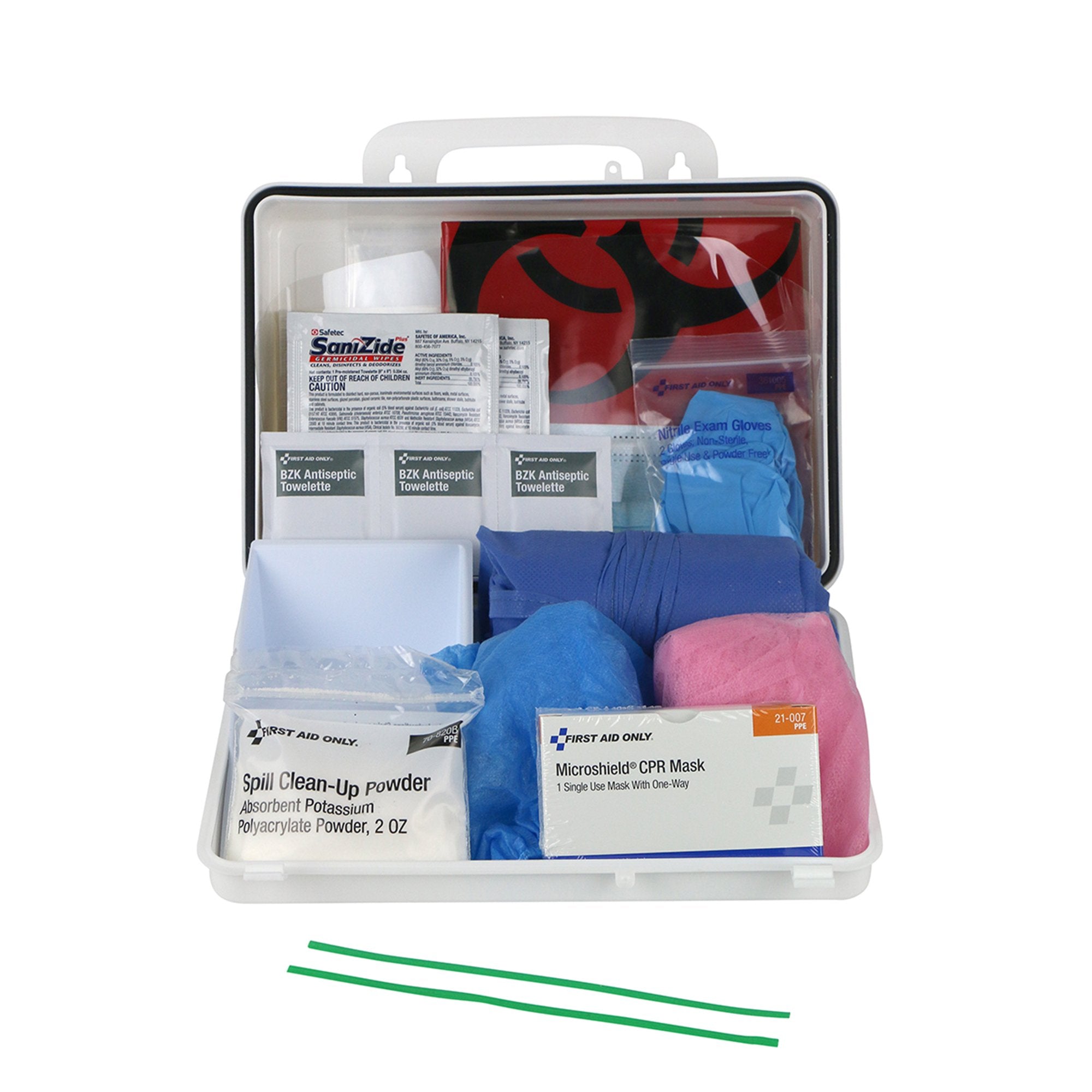 first aid only blood borne pathogen personal protection spill kit mk1203061ea