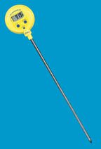 Digital Water Resistant Thermometer Fisherbrand Traceable Fahrenheit / Celsius  58° to +572°F ( 50° to +300°C) Stainless Steel Probe Free standing Battery Operated