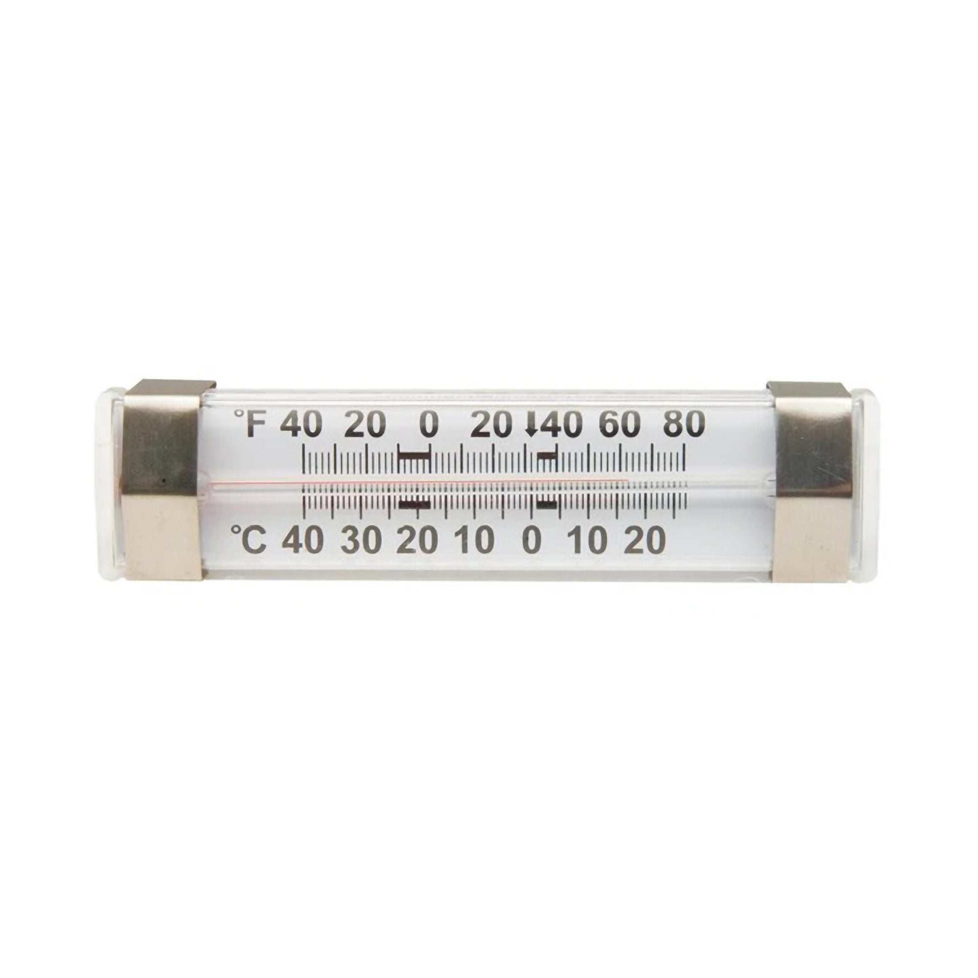 Refrigerator / Freezer Thermometer Fisherbrand Durac Fahrenheit / Celsius  40° to +80°F ( 40° to +25°C) Without External Probe Wall Mount Does Not Require Power