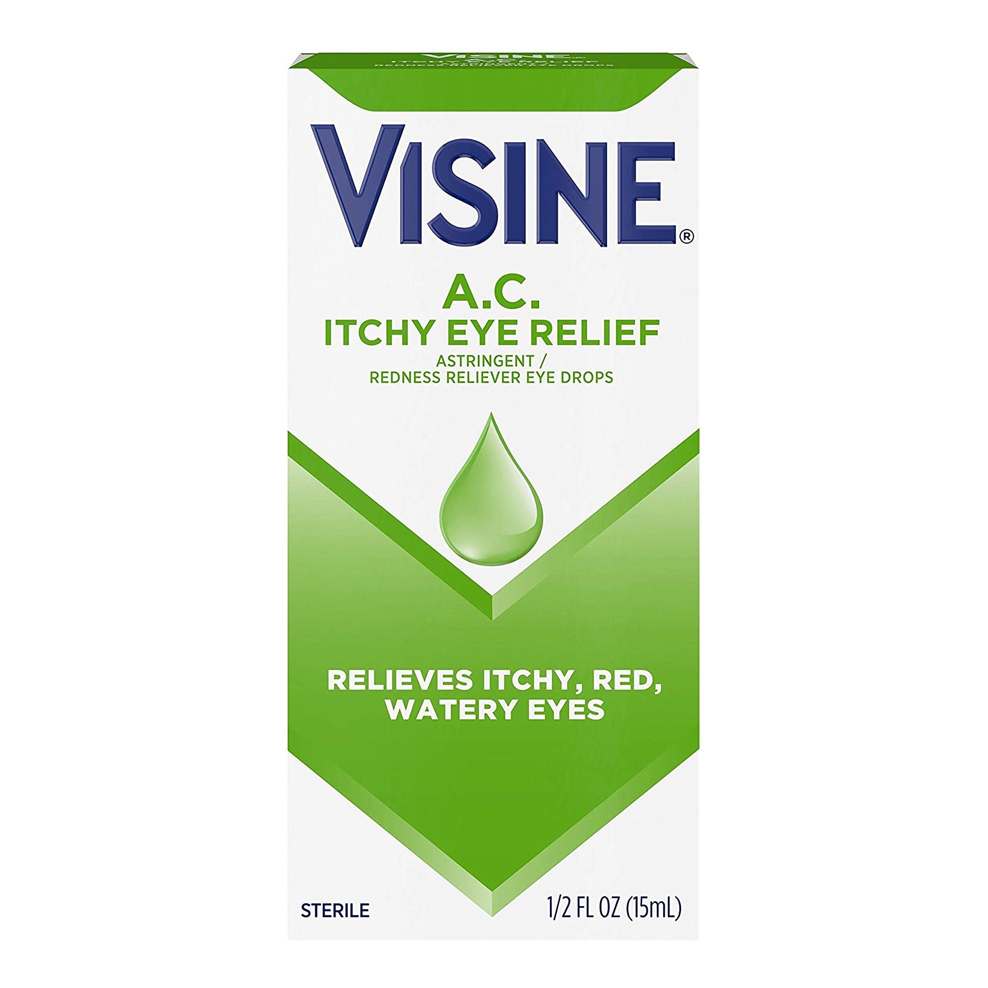 Irritated Eye Relief Visine AC 0.5 oz. Eye Drops, Packaging Type- Case