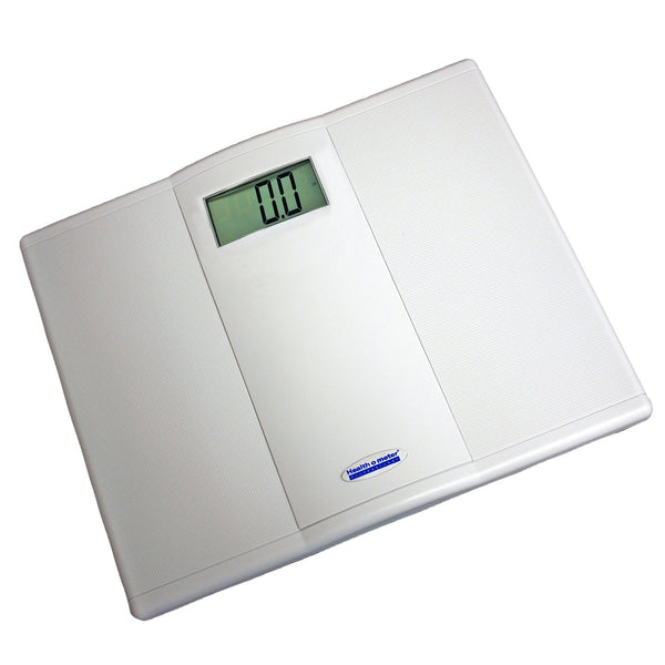 Floor Scale Health O Meter Digital Display 550 lbs. / 250 kg Capacity White Battery Operated