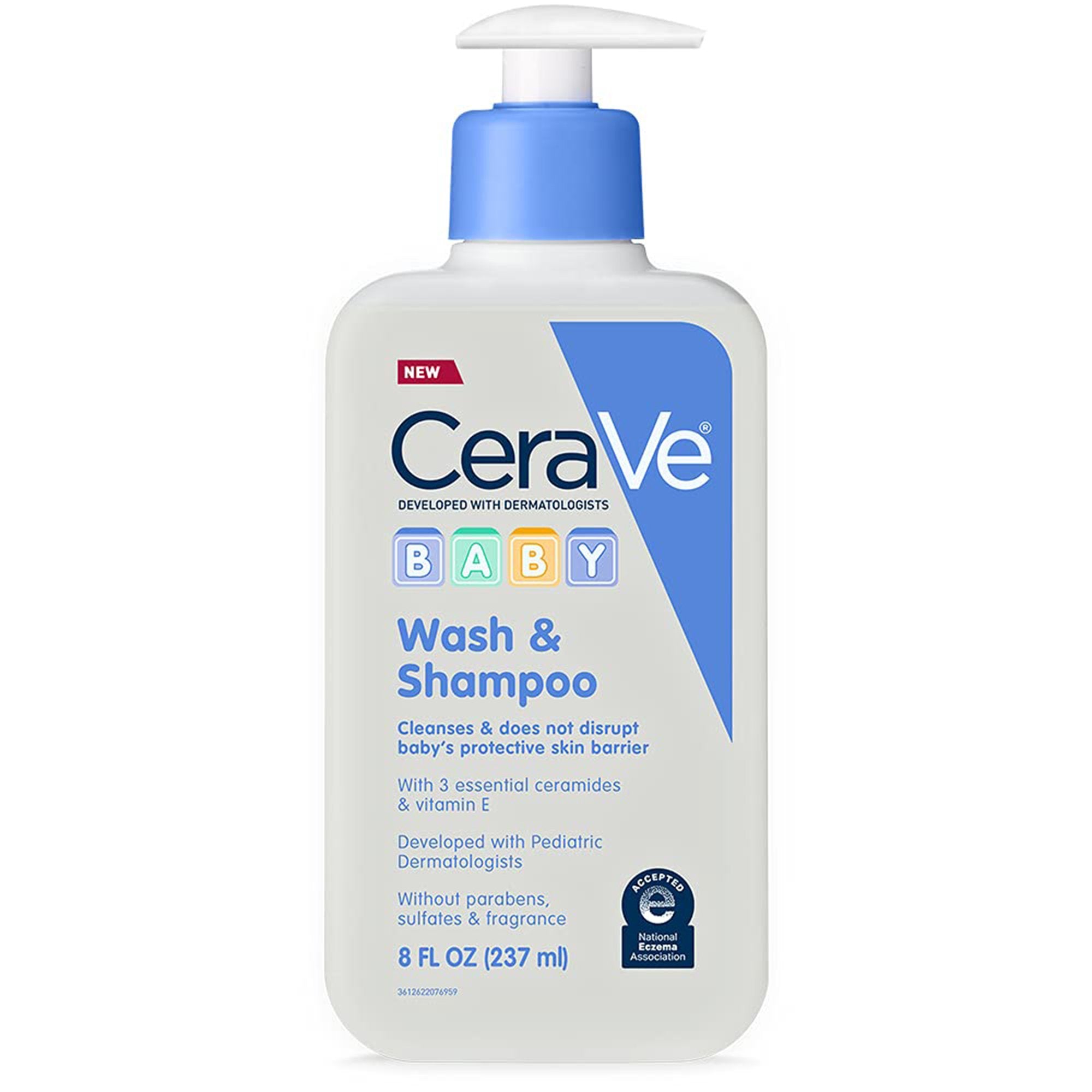 Baby Shampoo and Body Wash CeraVe® 8 oz. Pump Bottle Unscented