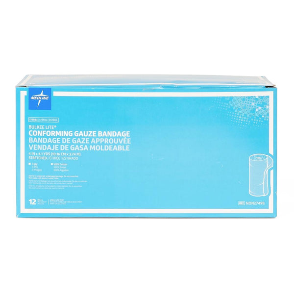 Fluff Bandage Roll Bulkee Lite 4 Inch X 4 1/10 Yard 3 Ply Sterile 1 per Pack