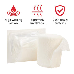 fluff bandage roll kerlix 3 4 10 inch x 3 6 10 yard 6 ply sterile 1 per pouch packaging type case