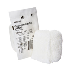 Fluff Bandage Roll McKesson 2 1/4 Inch X 3 Yard 6 Ply Sterile 1 per Pouch