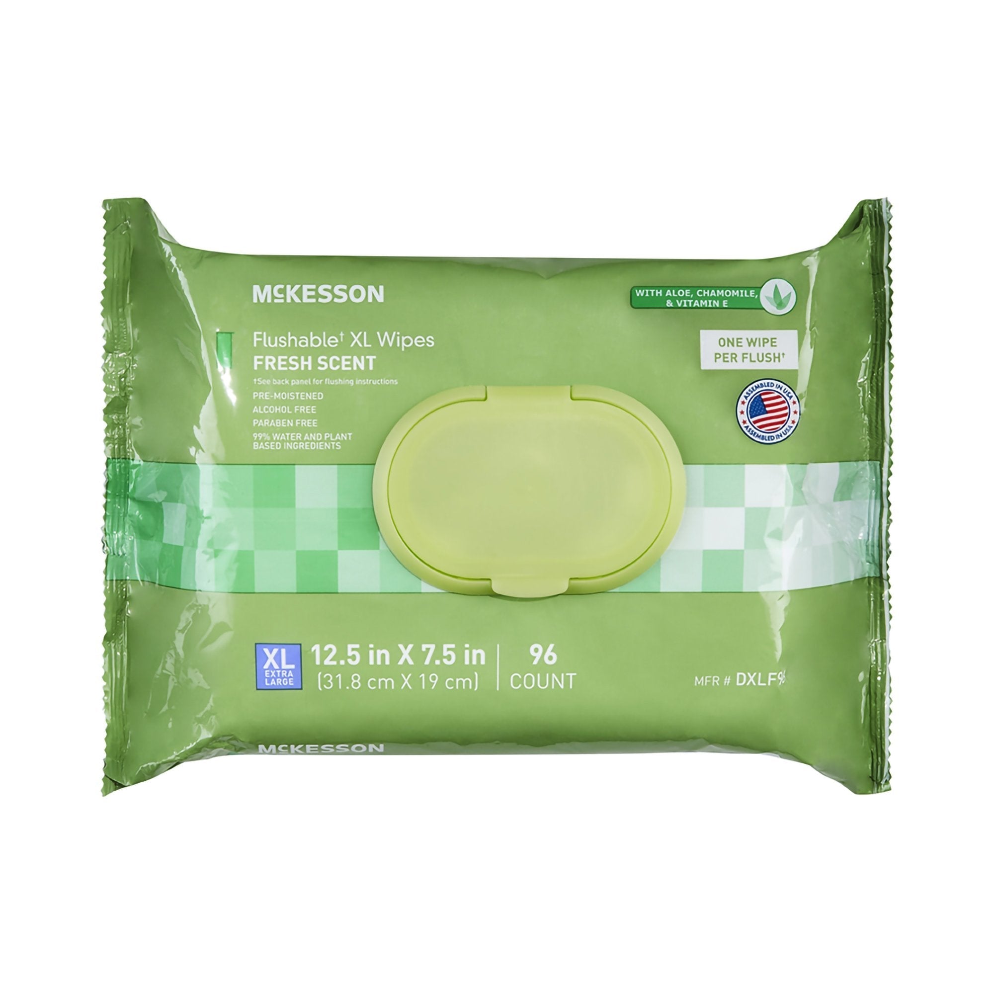 Flushable Personal Wipe McKesson Soft Pack Scented 96 Count