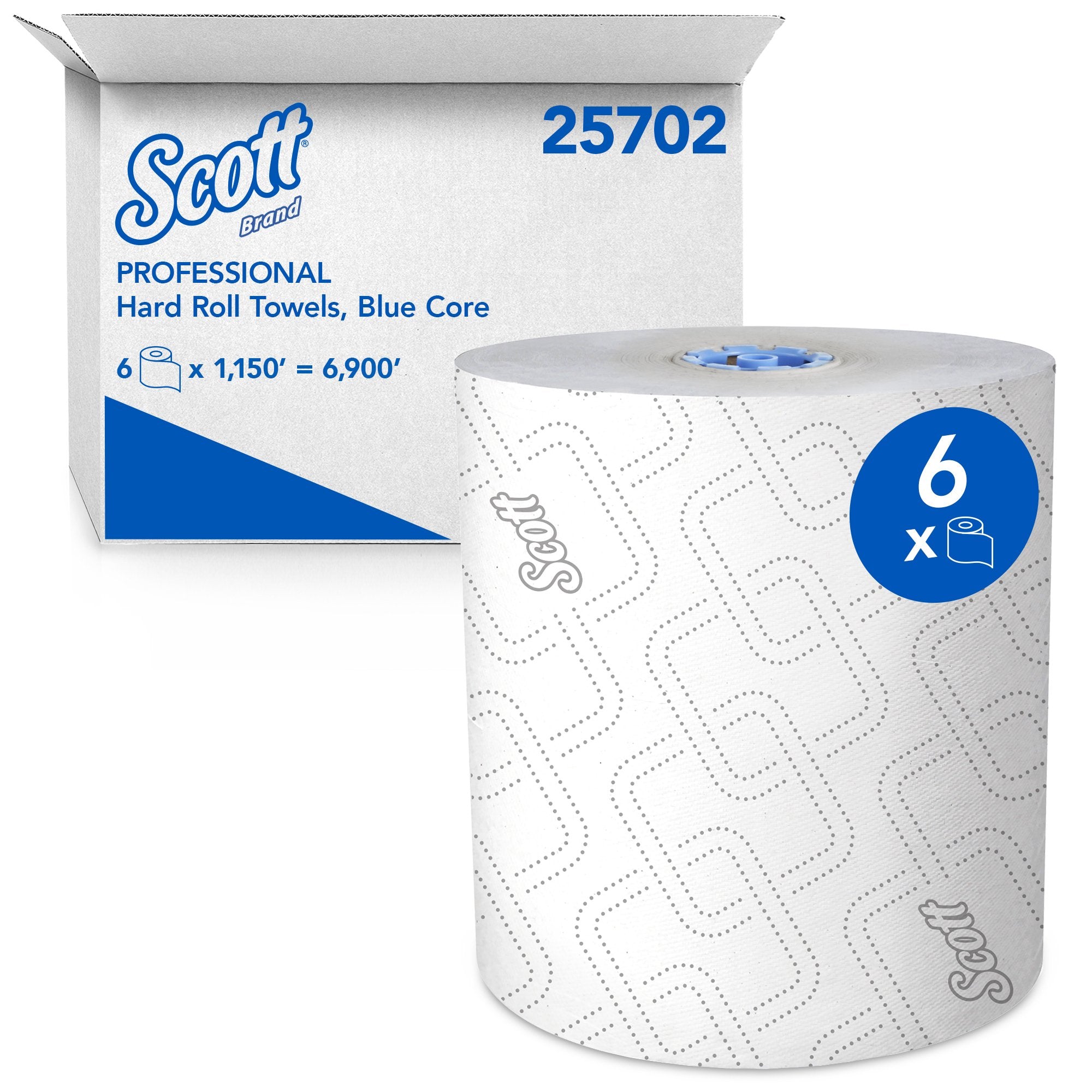 Paper Towel Scott MOD Blue Hardwound Roll 7-1/2 Inch X 1150 Foot, Packaging Type- Case