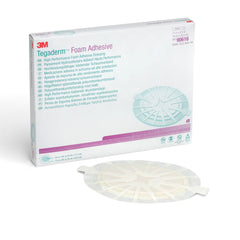 Foam Dressing 3M Tegaderm High Performance 7 1/2 X 8 3/4 Inch With Border Film Backing Acrylic Adhesive Oval Sterile