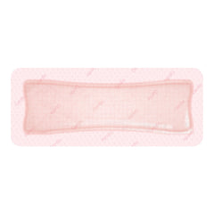 Foam Dressing Allevyn Gentle Border 4 X 8 Inch With Border Film Backing Silicone Gel Adhesive Rectangle Sterile