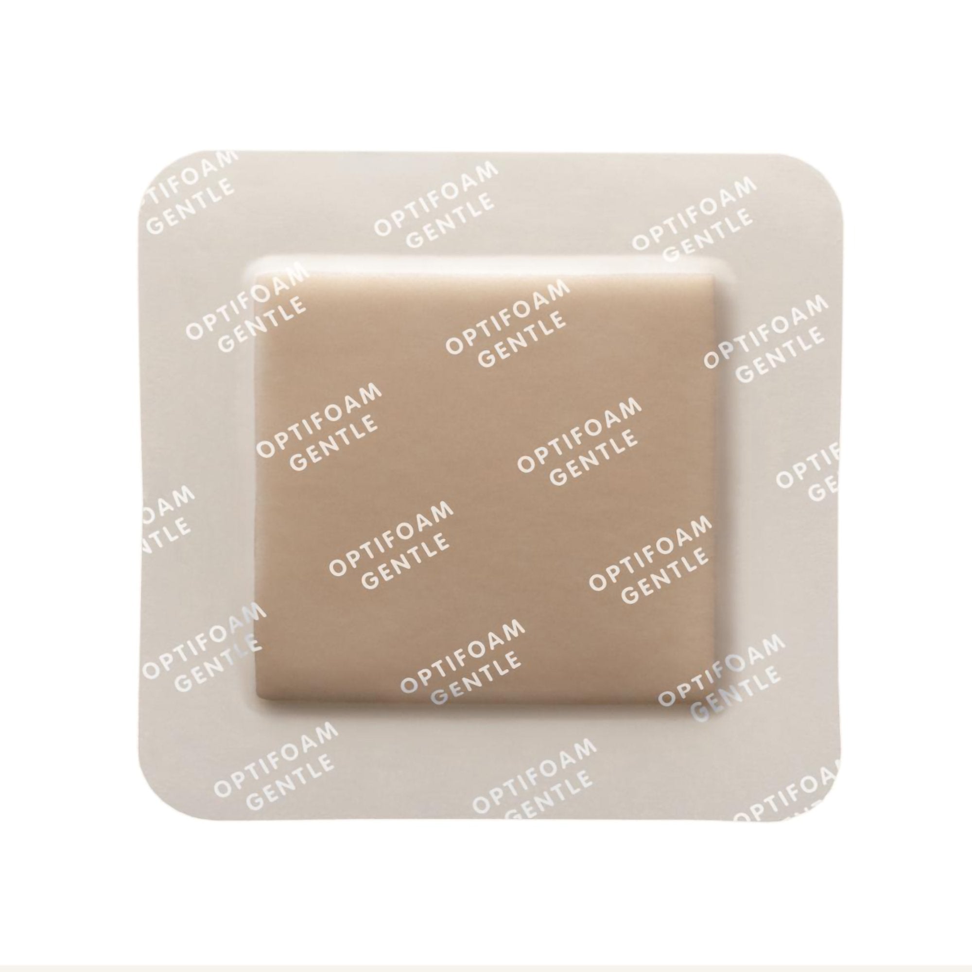 foam dressing optifoam gentle 3 x 3 inch with border waterproof backing silicone border square sterile