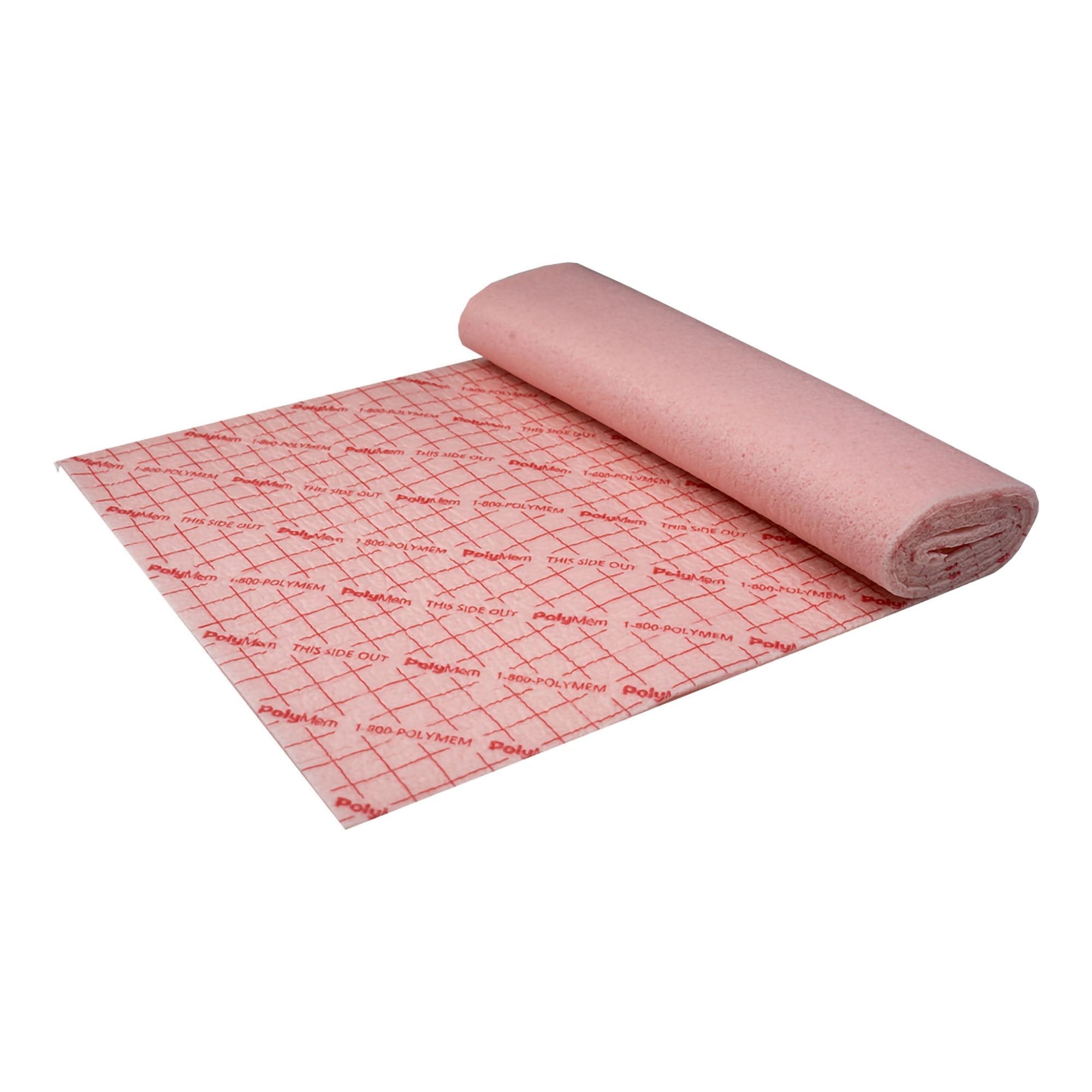 Foam Dressing PolyMem 8 X 24 Inch Without Border Film Backing Nonadhesive Rectangle Sterile