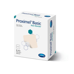 Foam Dressing Proximel Basic Non Border 4 X 4 Inch Without Border Waterproof Film Backing Nonadhesive Square Sterile