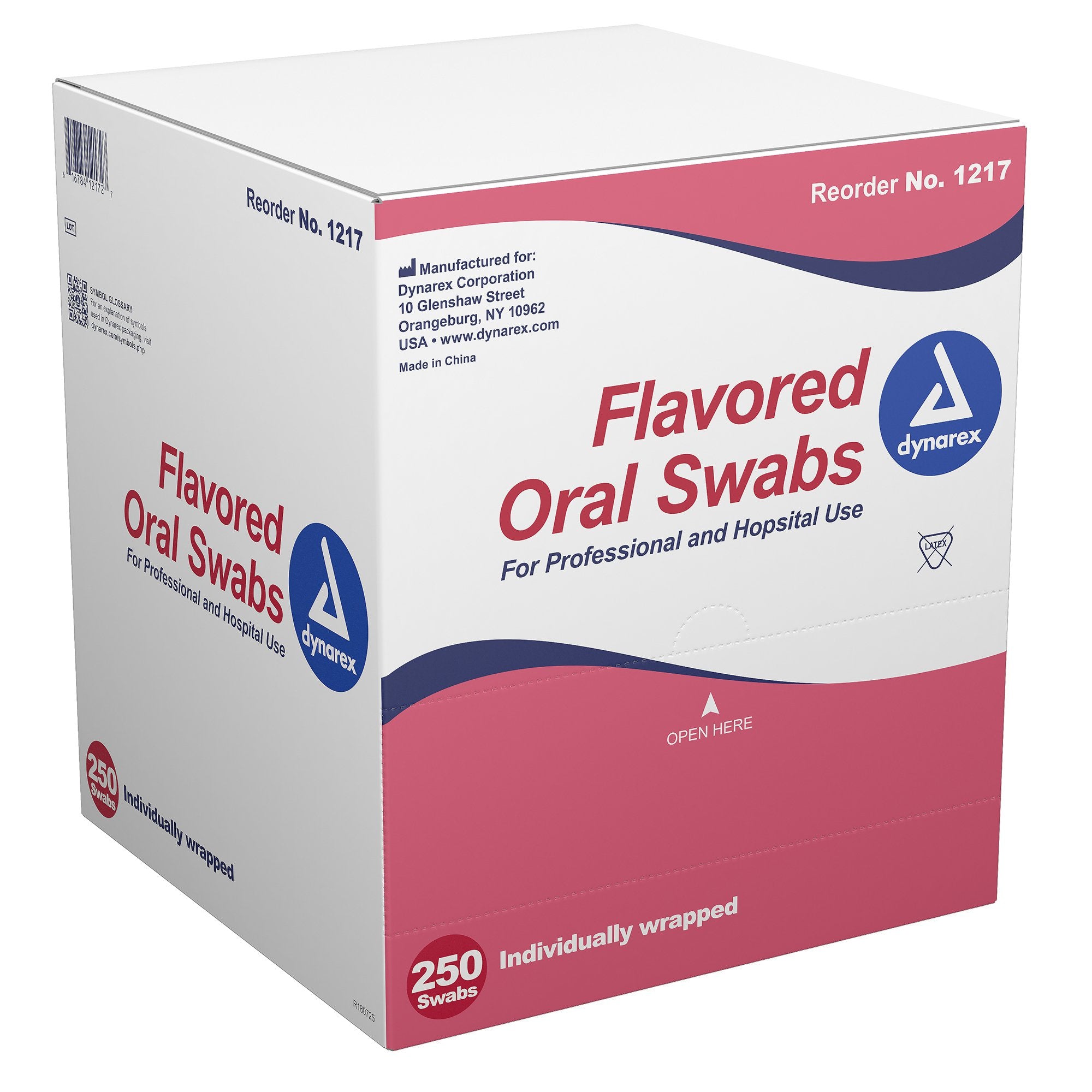 Oral Swab Dynarex Dentifrice Foam Tip 1 per Pack, Packaging Type- Box