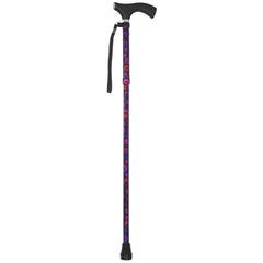 folding cane switch sticks® aluminum 32 to 37 inch height circle print