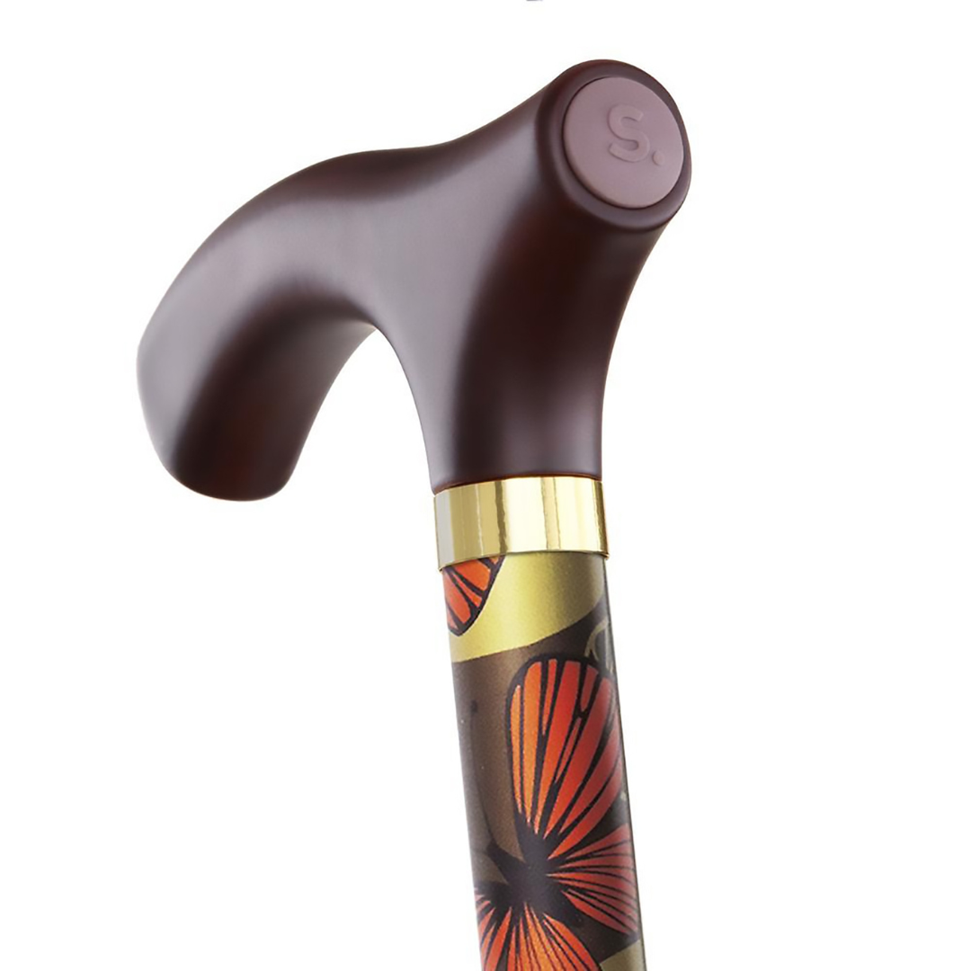folding cane switch sticks® aluminum 32 to 37 inch height mimi print
