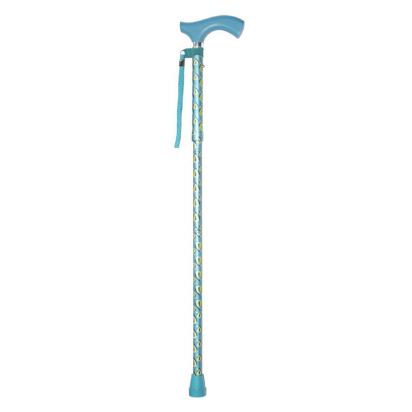 Folding Cane Switch Sticks® Aluminum 32 to 37 Inch Height Thames Print