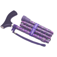 Folding Cane Switch Sticks Aluminum 32 to 37 Inch Height Viking Print