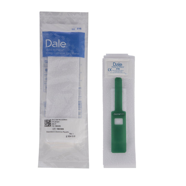 Foley Catheter Holder Hold N Place 2 Inch Wide, Exclusive Stretch Material, Velcro Fastener