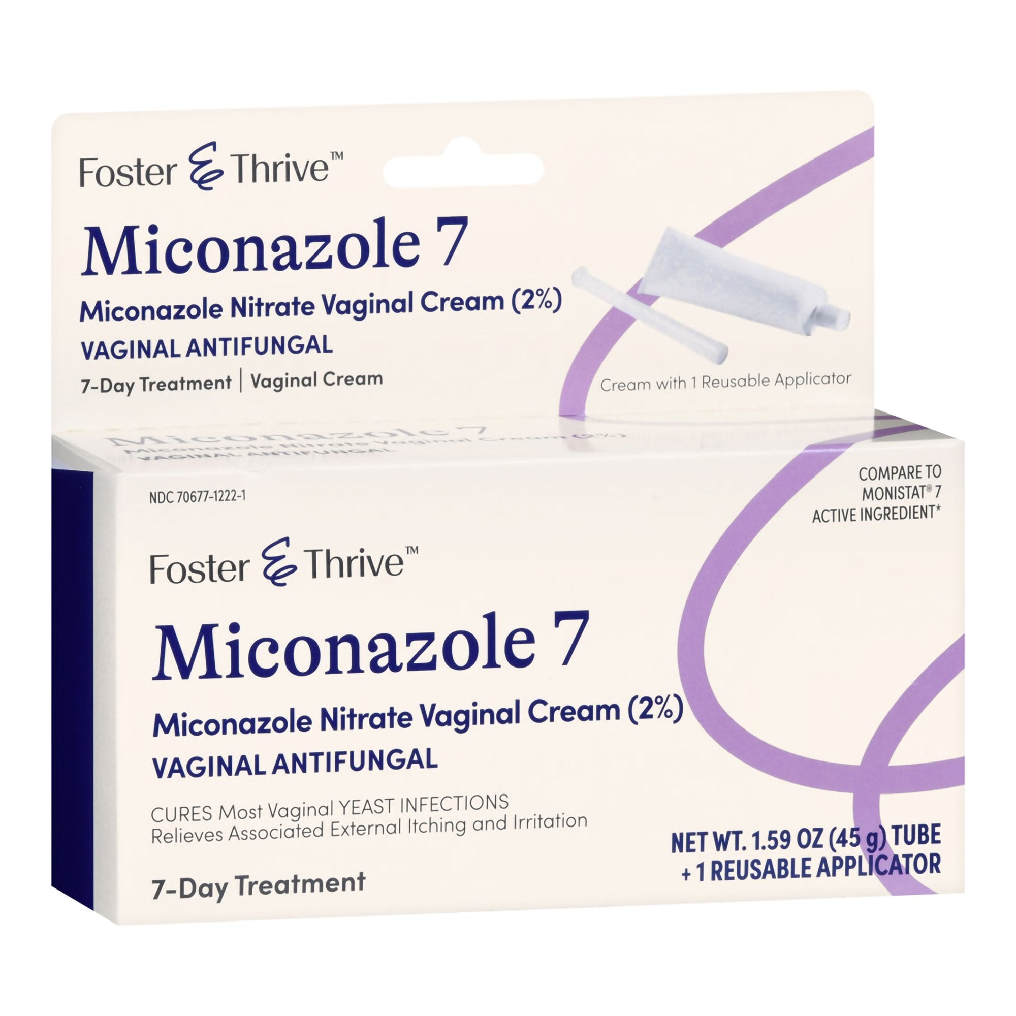 foster thrive miconazole 7 vaginal cream 2 with reusable applicator foster thrive vaginal antifungal mk1244991ea