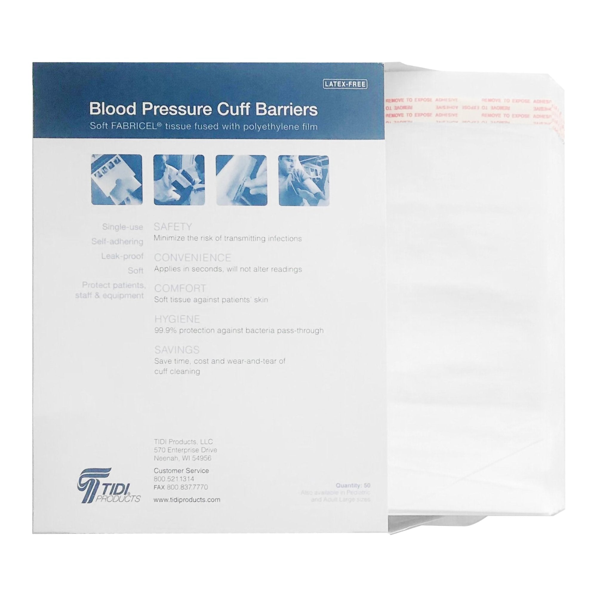 Blood Pressure Cuff Barrier, Packaging Type- Box