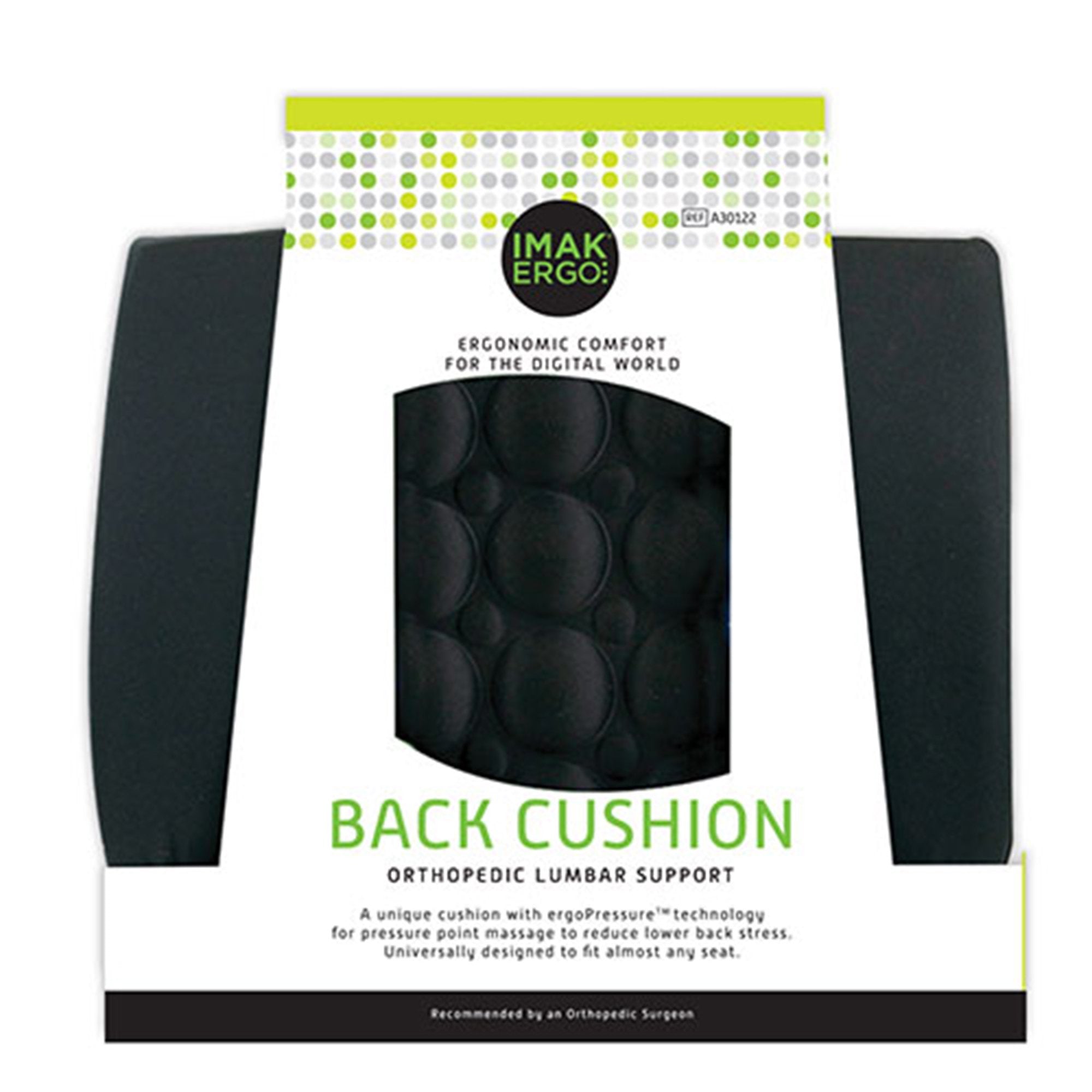 Lumbar Support Cushion IMAK® Ergo Back Cushion 13-1/2 W X 13-4/5 L X 4 D Inch Foam