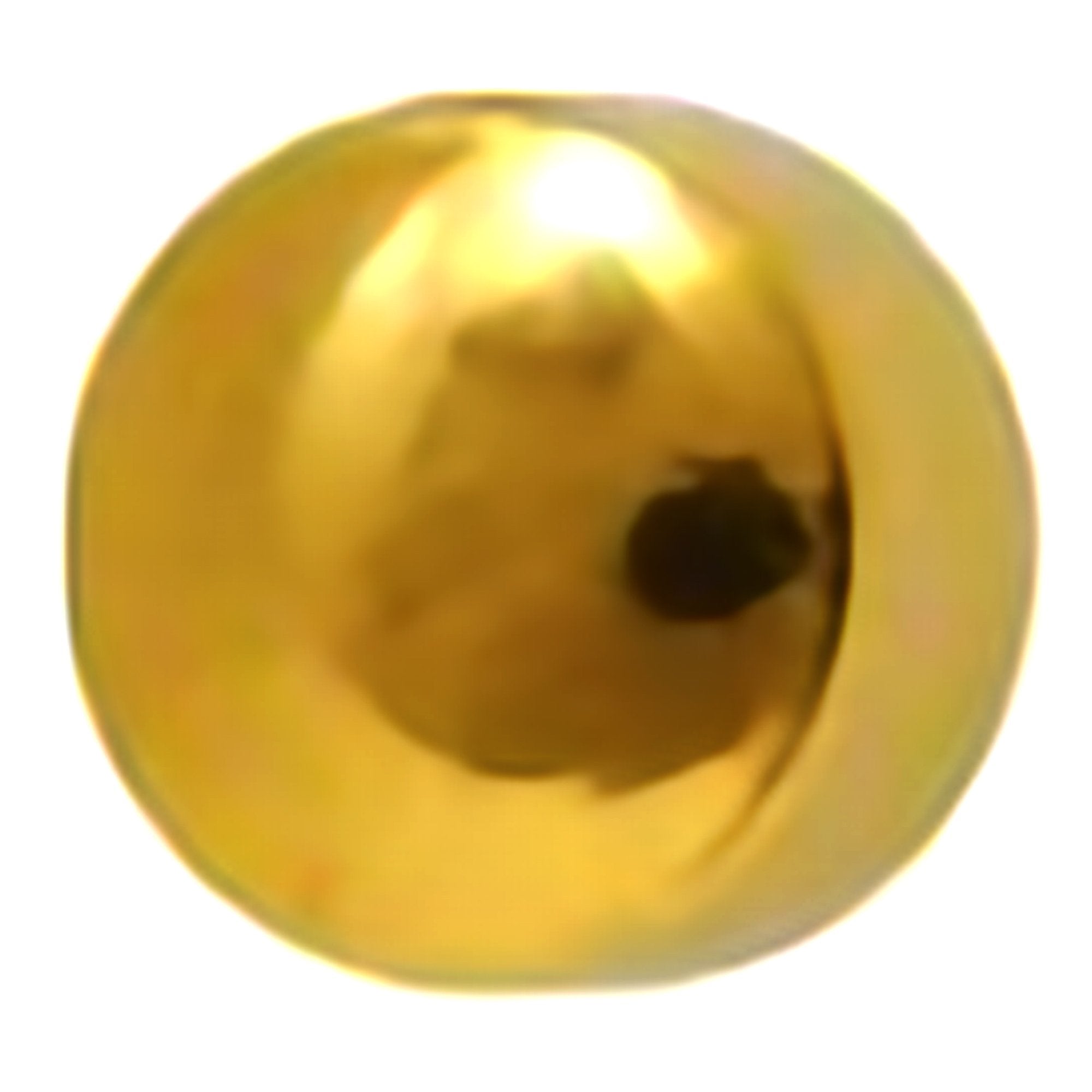 Ear Piercing Stud MediStuds 24K Gold Plated Stainless Steel Gold Ball Traditional Mount, Packaging Type- Box