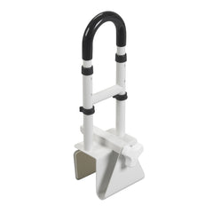 Drive white steel bathtub grab bar