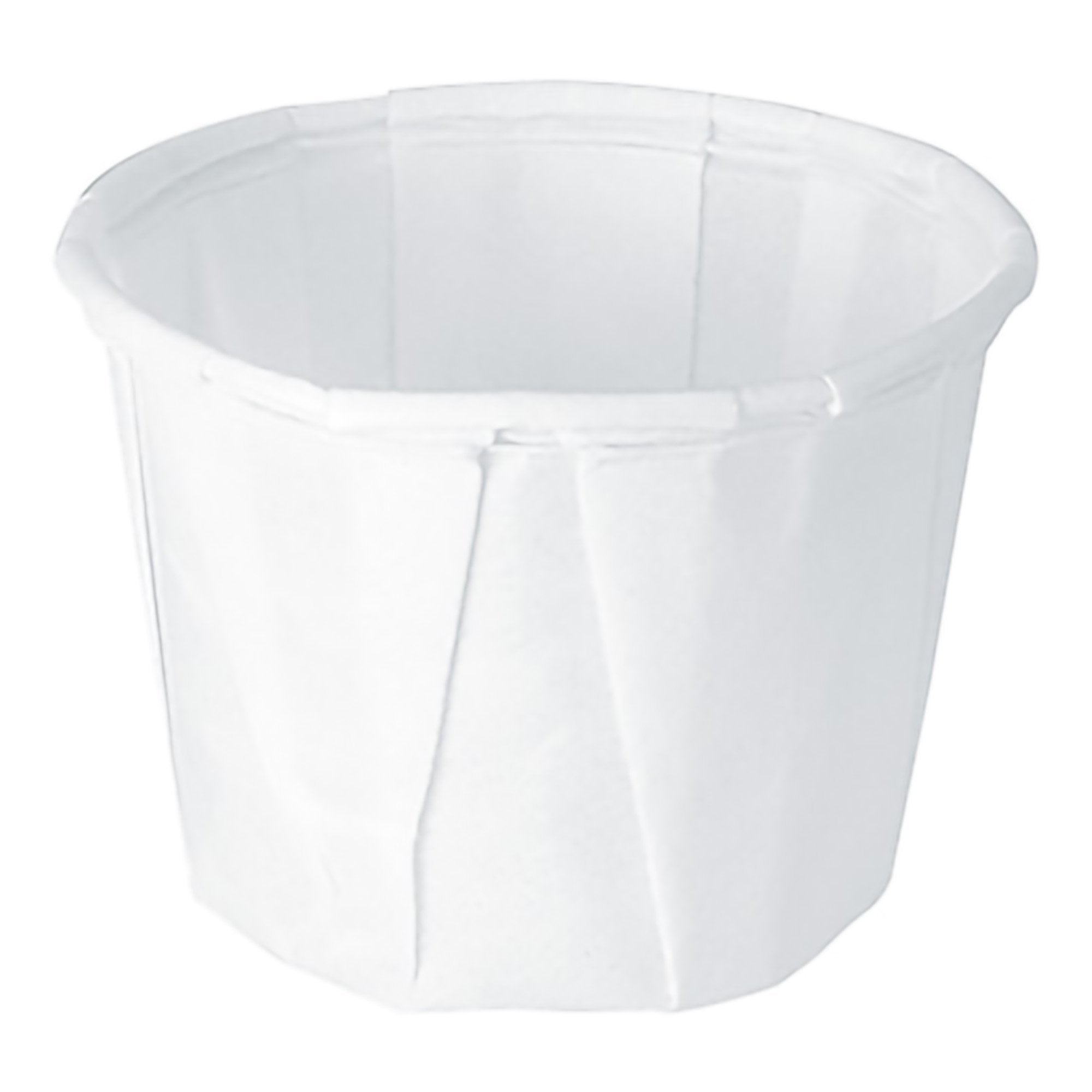 Souffle Cup Solo 0.5 oz. White Paper Disposable, Packaging Type- Case