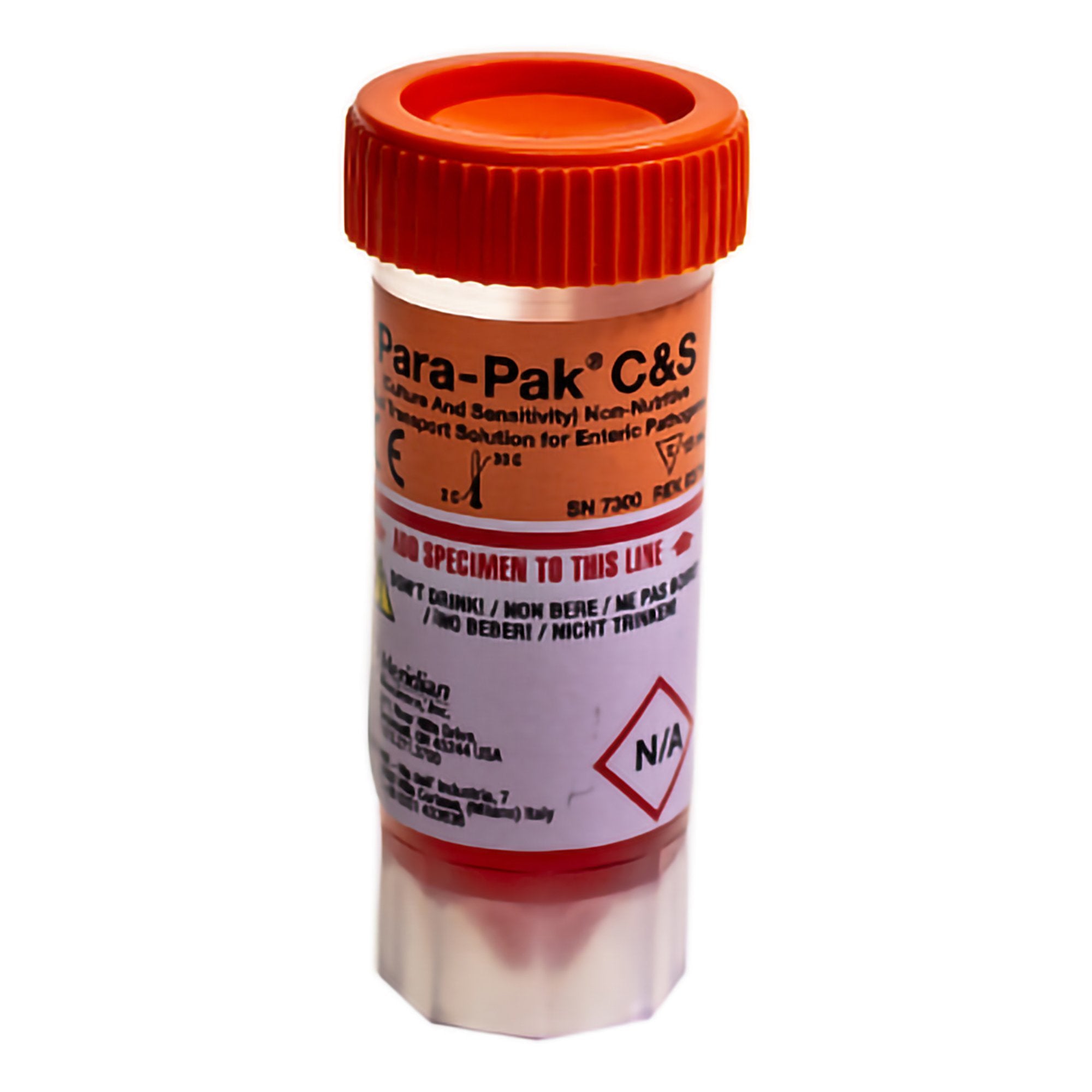 Stool Specimen Container Para-Pak Single-Vial C and S 15 mL Fill (0.5 oz.) Screw Cap with Sampling Device NonSterile, Packaging Type- Box