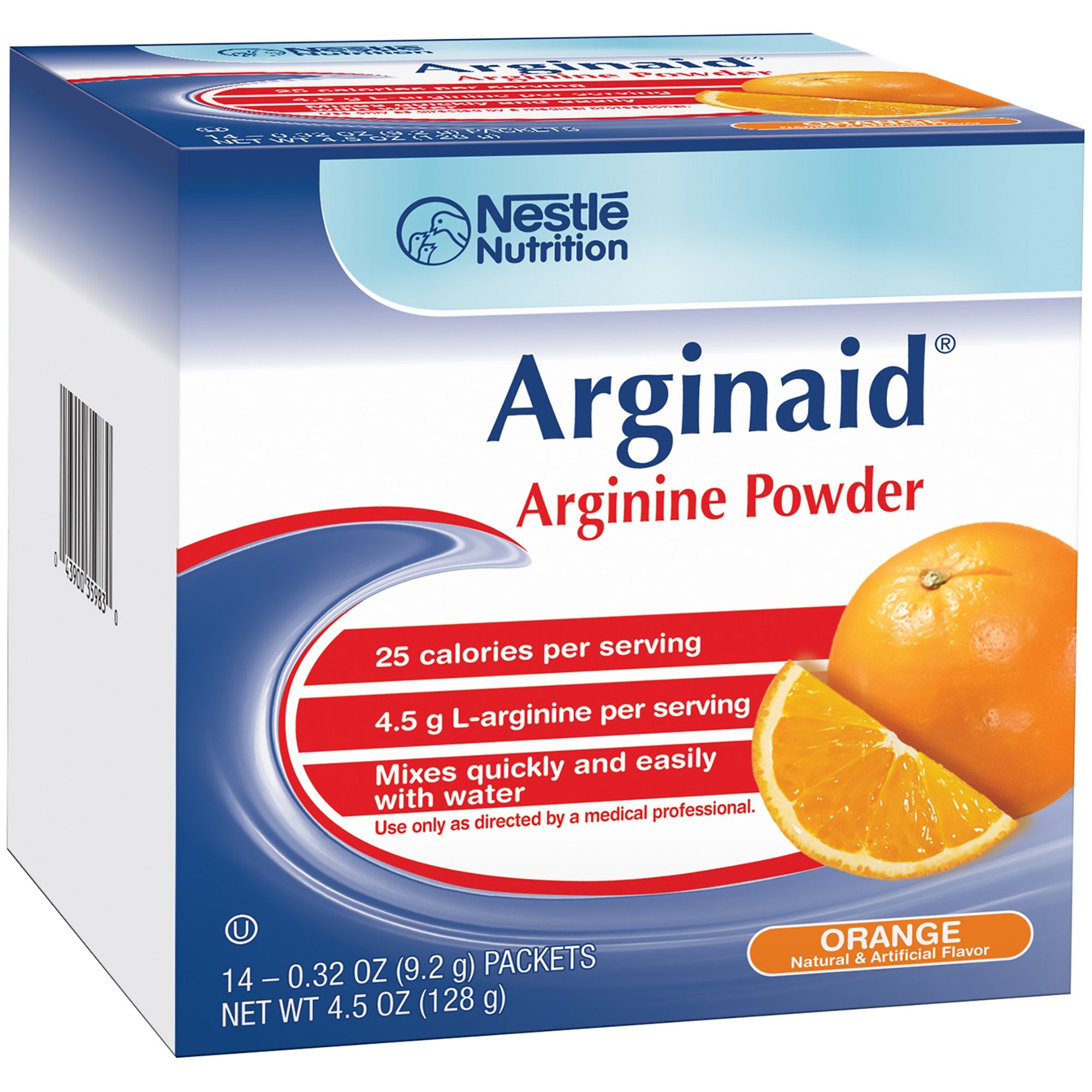 Oral Supplement Arginaid® Orange Flavor Powder 0.32 oz. Individual Packet